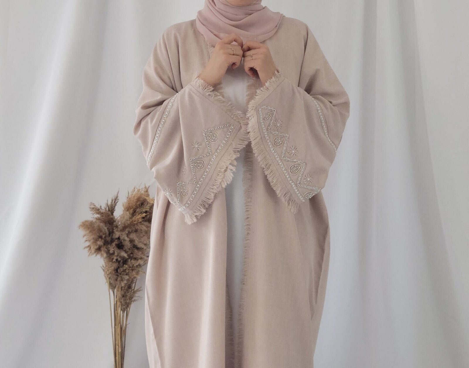 Linen Abaya Kimono élégante - Mode féminine chez RehamStore.fr