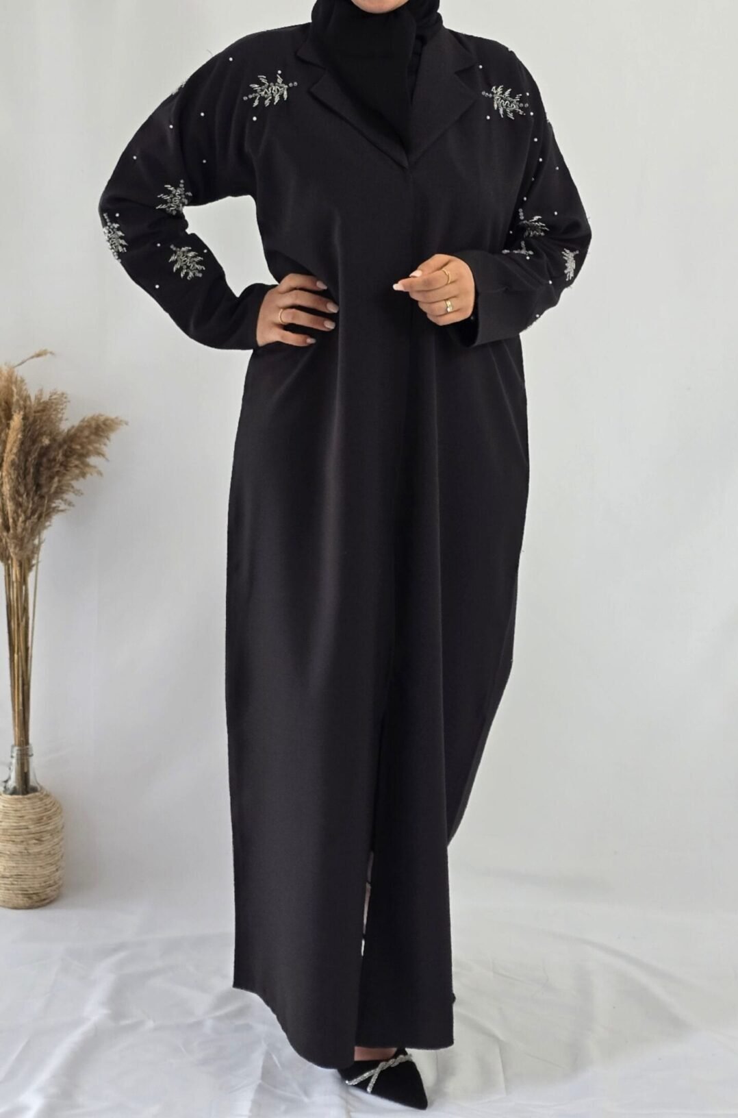 Abaya blazer avec col – Image 2