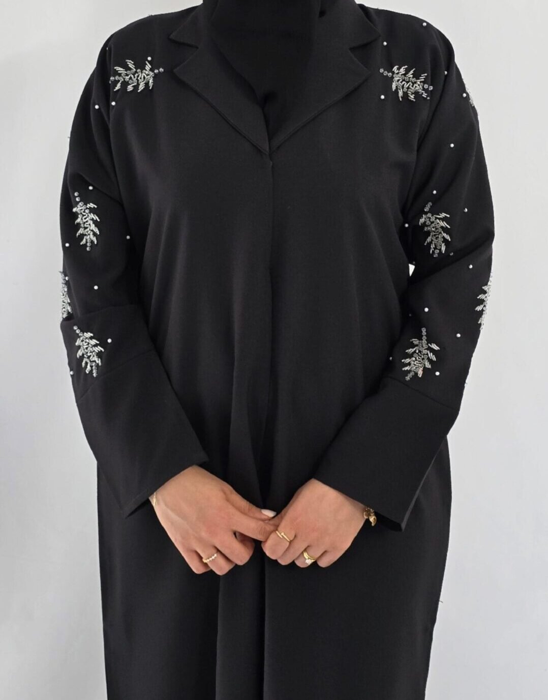 Abaya blazer avec col – Image 3