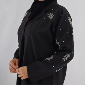 Abaya blazer avec col